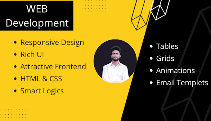 Create a responsive website in html, css, javascript and react by M ...
