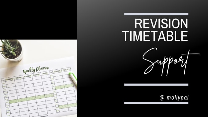 help you to create a revision timetable for gcse of a level
