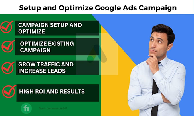 setup and optimize google PPC ads campaigns for website