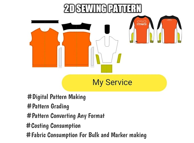 make fashion design sewing patterns with size grading