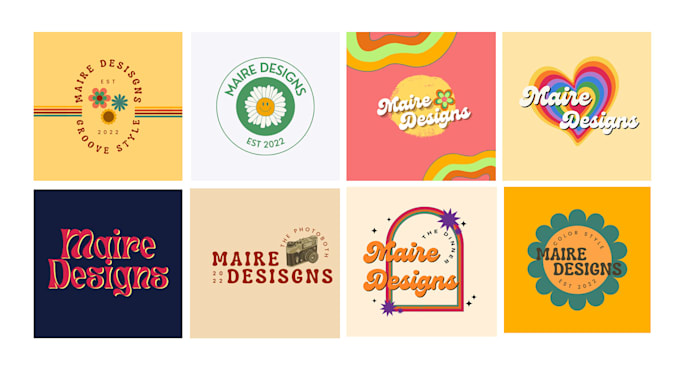 Design a retro vintage logo for your brand by Mairedesigns | Fiverr