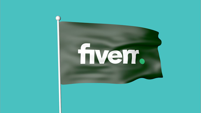 create flag animation with your logo or text