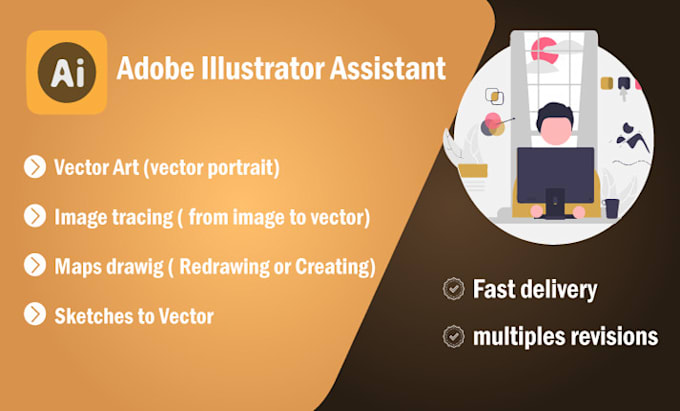 do any adobe illustrator related work, trace, draw