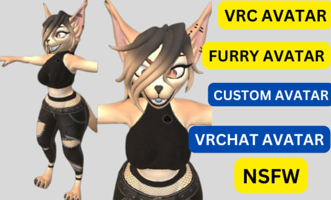 Create And Edit Your 3d Vrchat Avatar Furry Avatar Vrc Avatar Nsfw Avatarnsf By Vrcisaac 