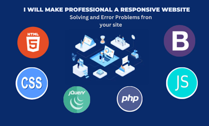 Create responsive html css javascript bootstrap for you by Arifsalaar ...