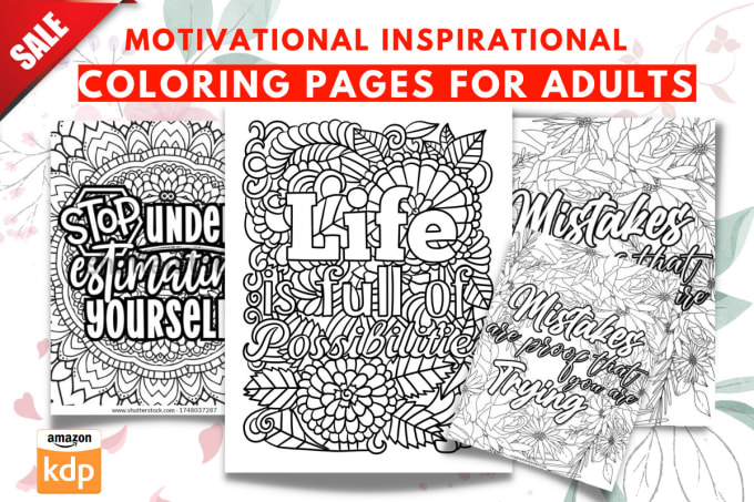 Deliver 1300 motivational inspirational coloring pages for adults by ...