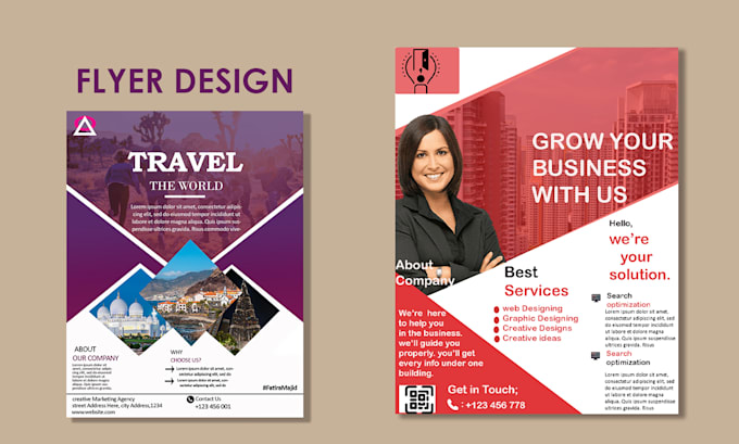 Design a professional and eye catching flyer by Fatiramajid | Fiverr