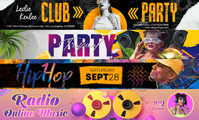 create a social media banner and logo