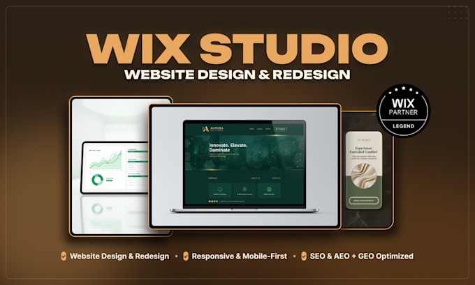 design and redesign a wix studio business website