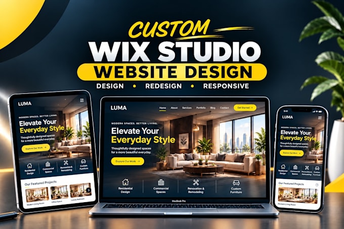 build or redesign a custom wix studio website