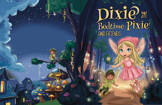 do picture book illustration, cover design and layout