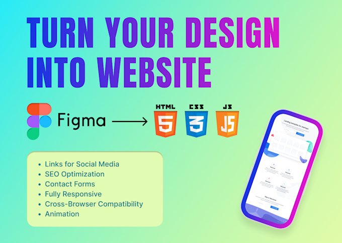 Create responsive web pages according to your design by Alexandervinnyk ...