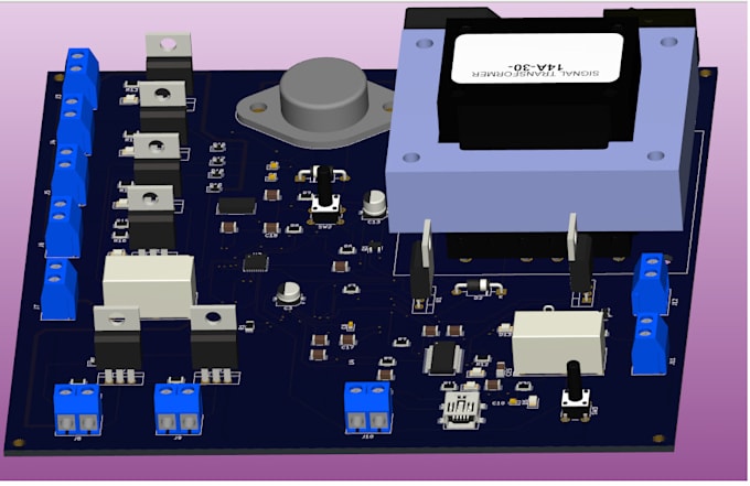 Do printed circuit board or pcb designing using kicad by ...