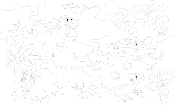 Create awesome coloring page for - Create Awesome Coloring Page For Kids And Adults 3067 