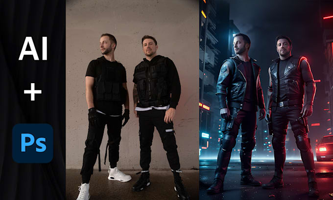 Review I will make beautiful art of your picture using ai and photoshop