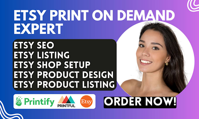 Set up etsy shop etsy seo etsy print on demand digital product print on ...
