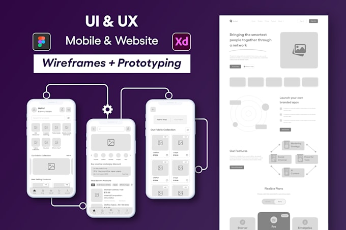 Do accessible app wireframe ui ux design and prototype by Rahmantech71 ...