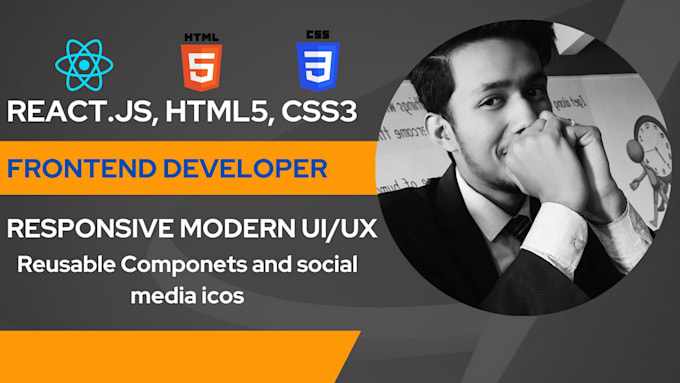 Be your frontend developer for your html css react js project by ...