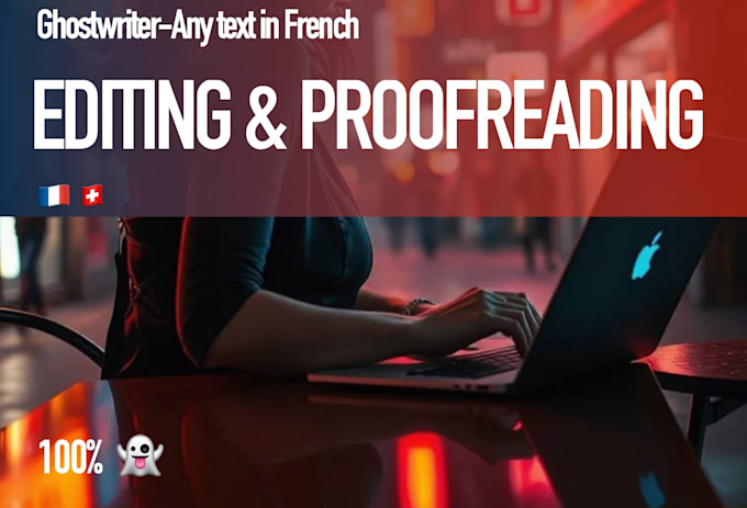 be your ghost proofreader for texts to edit in french