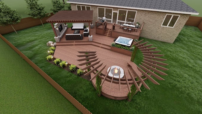 design your dream deck, porch, and pergola with 3d render