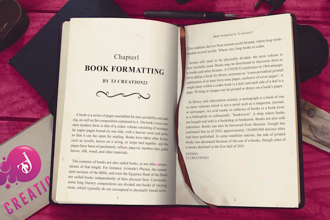 do formatting and layout design professionally for your book