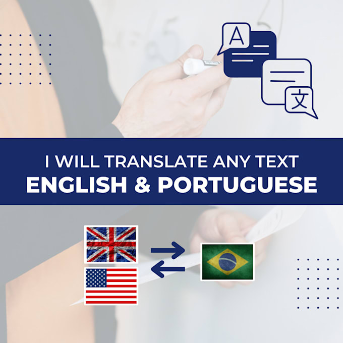 Translate any text from english to portuguese and vice versa by Mflorqj ...