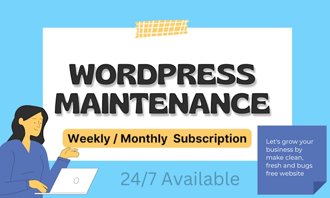 maintenance and manage wordpress website