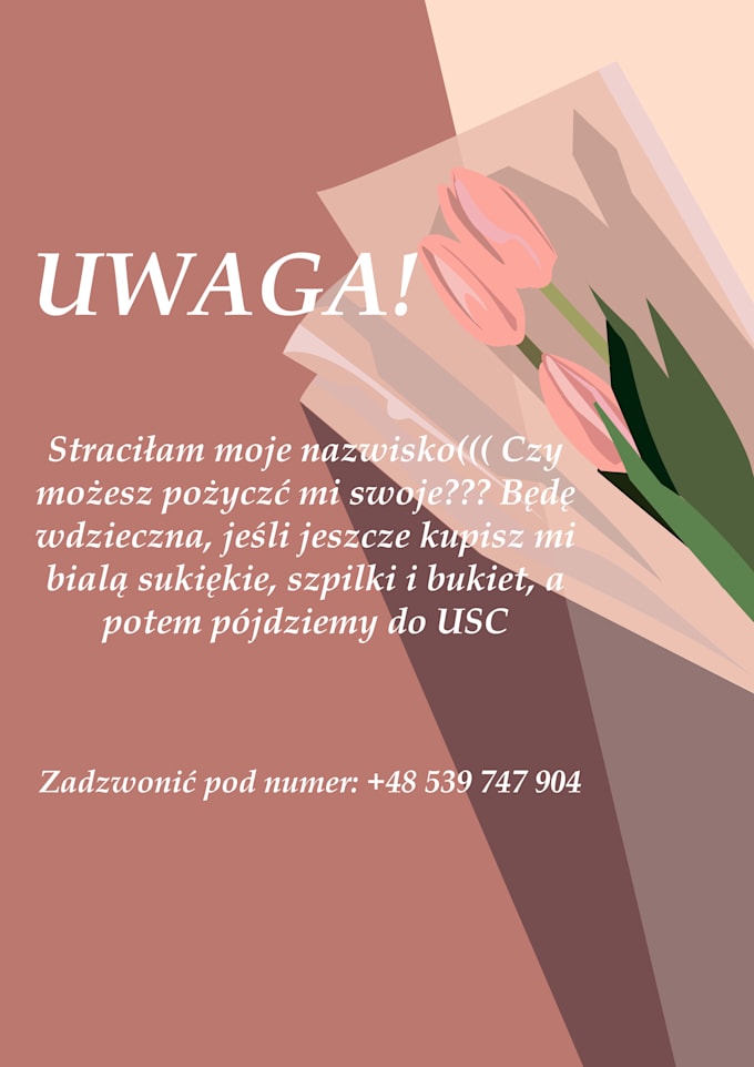 Design a creative modern minimalist poster just for you by Sofiwona