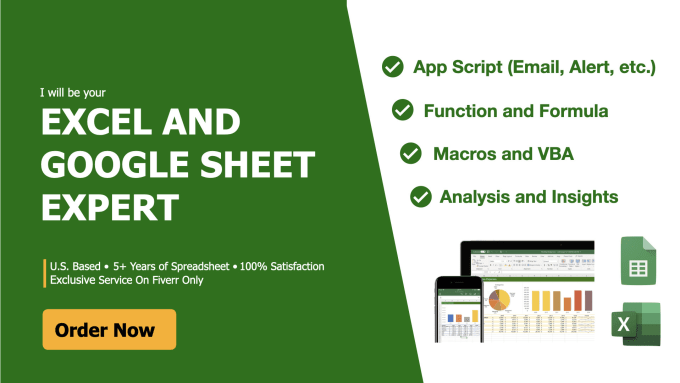Solve your excel or google sheets problem by Lea_liu | Fiverr