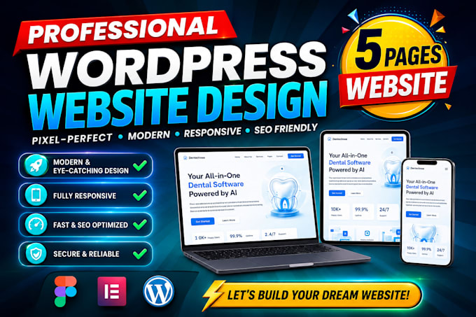 develop professional responsive wordpress website