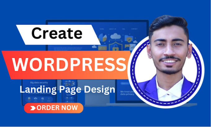 create responsive wordpress landing page, elementor pro landing page design