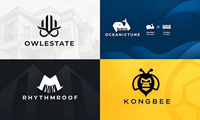 create modern premium minimalist business logo design