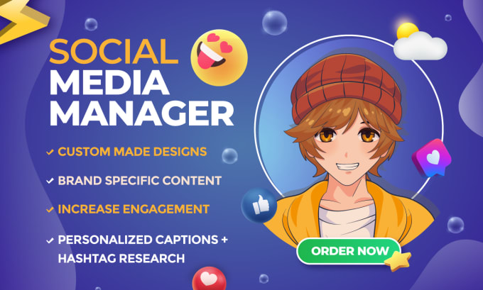 be your social media manager and content creator