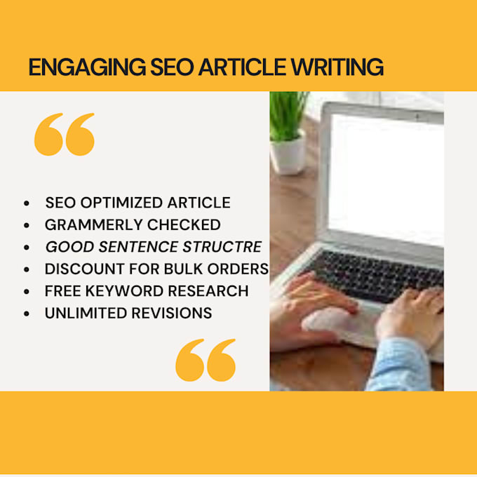 do seo optimized article  and content writing