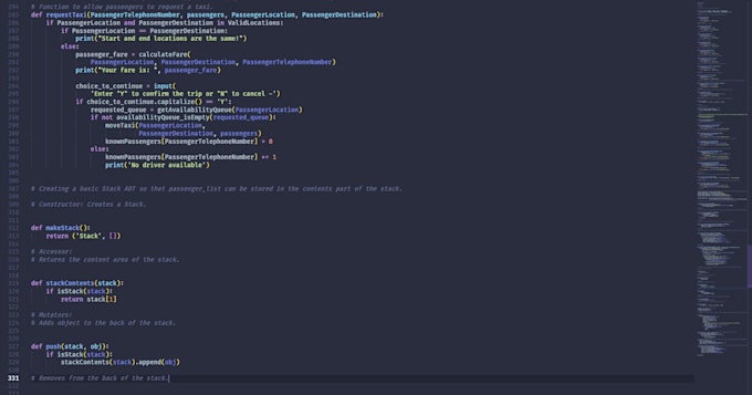 Develop a python solution for your task by Tia_kristen | Fiverr