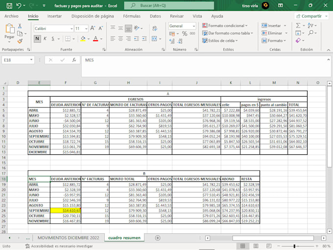 hare tu trabajo de data entry, excel y asistente virtual