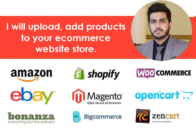 upload, add products to your ecommerce website store