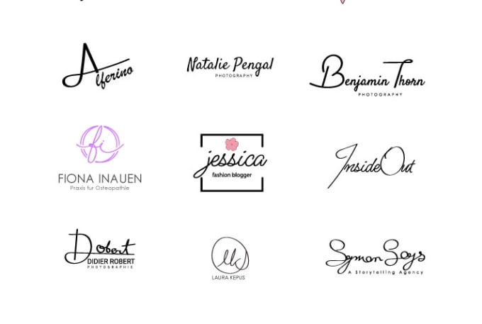 Make 2 handwritten signature business logo creation by Mitimuhsina21 ...