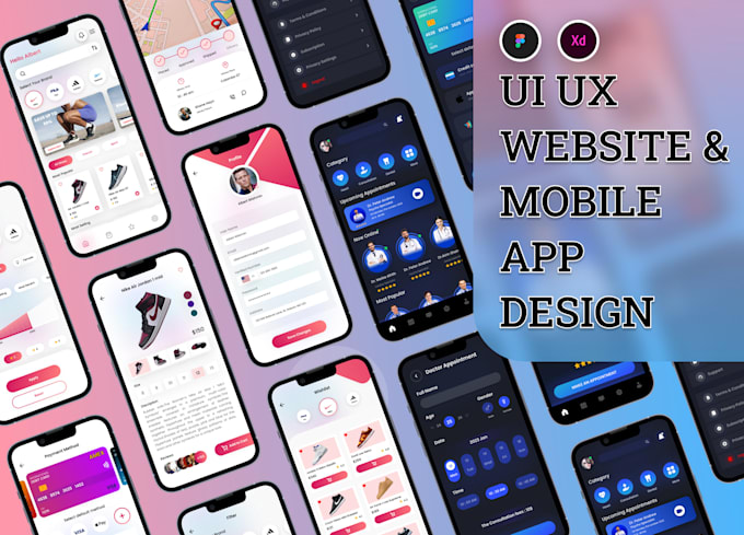 Do awesome ui ux design for website design, mobile app ui ux design by ...