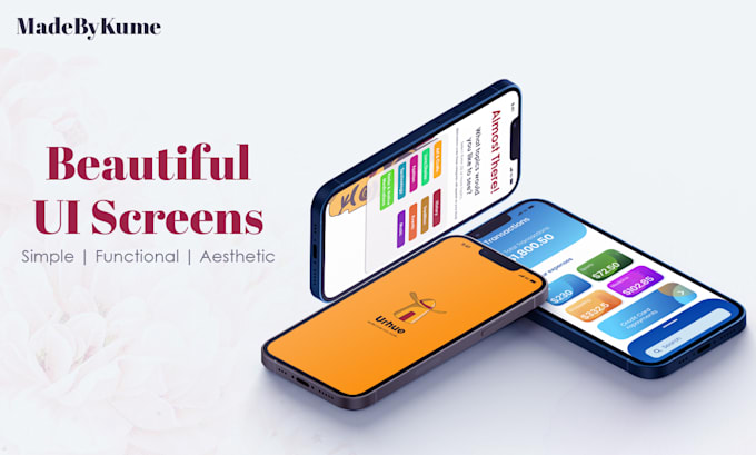 Create beautiful ui and ux designs by Madebykume | Fiverr