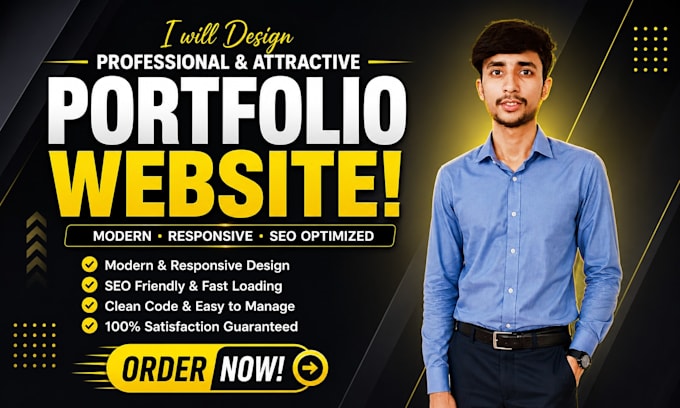 build a modern portfolio website using react and next js