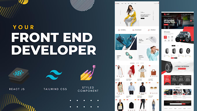 Do react js front end development by Nadiaabass | Fiverr