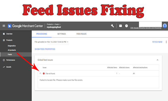 fix google merchant center product feed issues