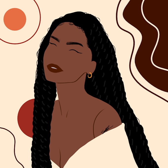 illustrate modern or minimalistic artwork