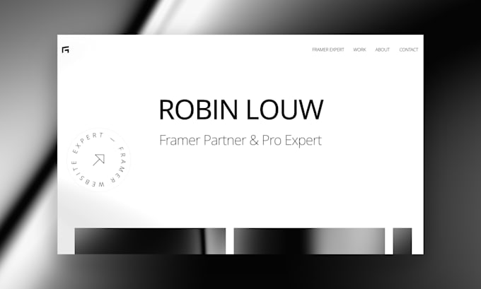 build a professional framer website