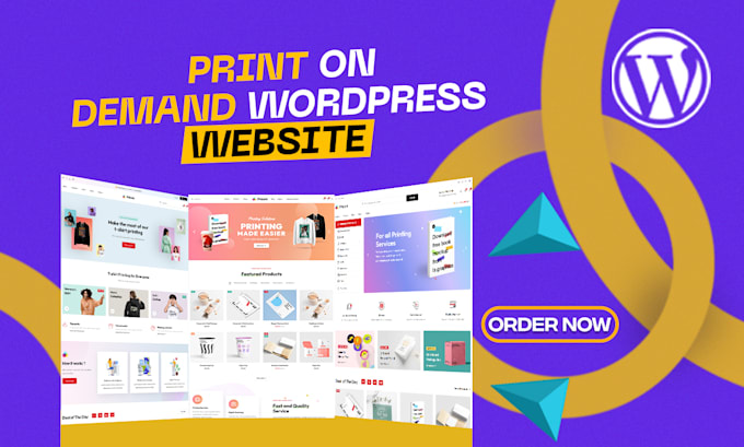 create print on demand wordpress website