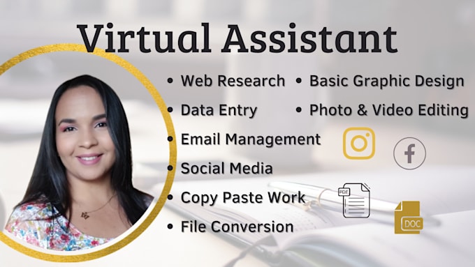 be your virtual assistant for data entry and web research
