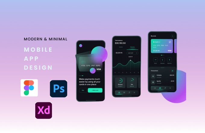 Make best mobile app design ui ux design by Mahroz designer Fiverr
