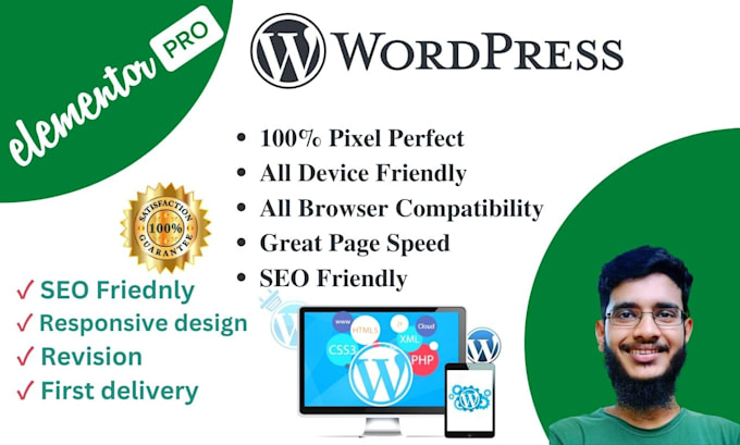 design responsive wordpress business website, woocommerce store or blog design