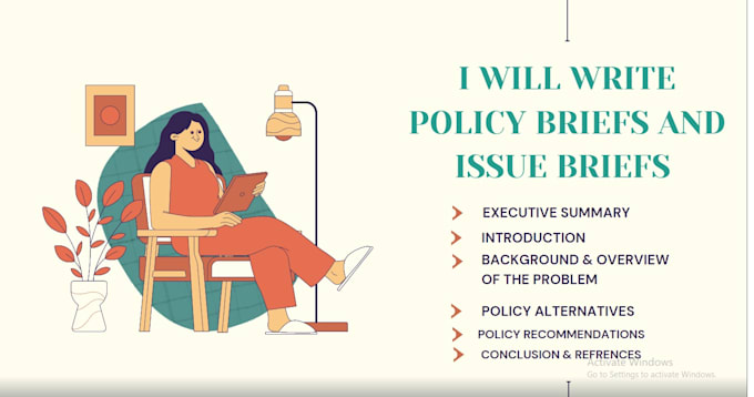 write professional policy briefs and issue briefs